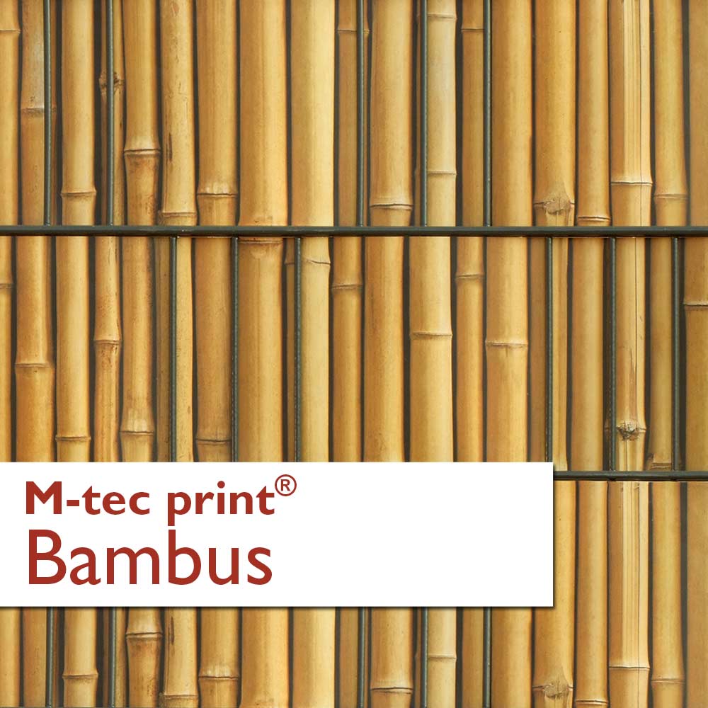 "M-tec print®" Zaunstreifen Bambus