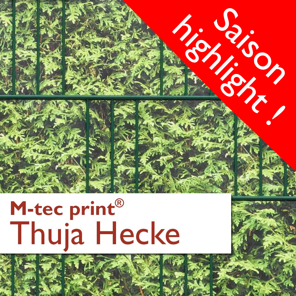 "M-tec print®" Zaunblenden Thuja Hecke