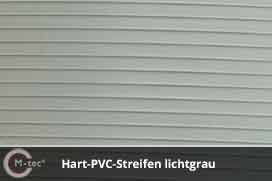 Hart PVC Streifen Lichtgrau