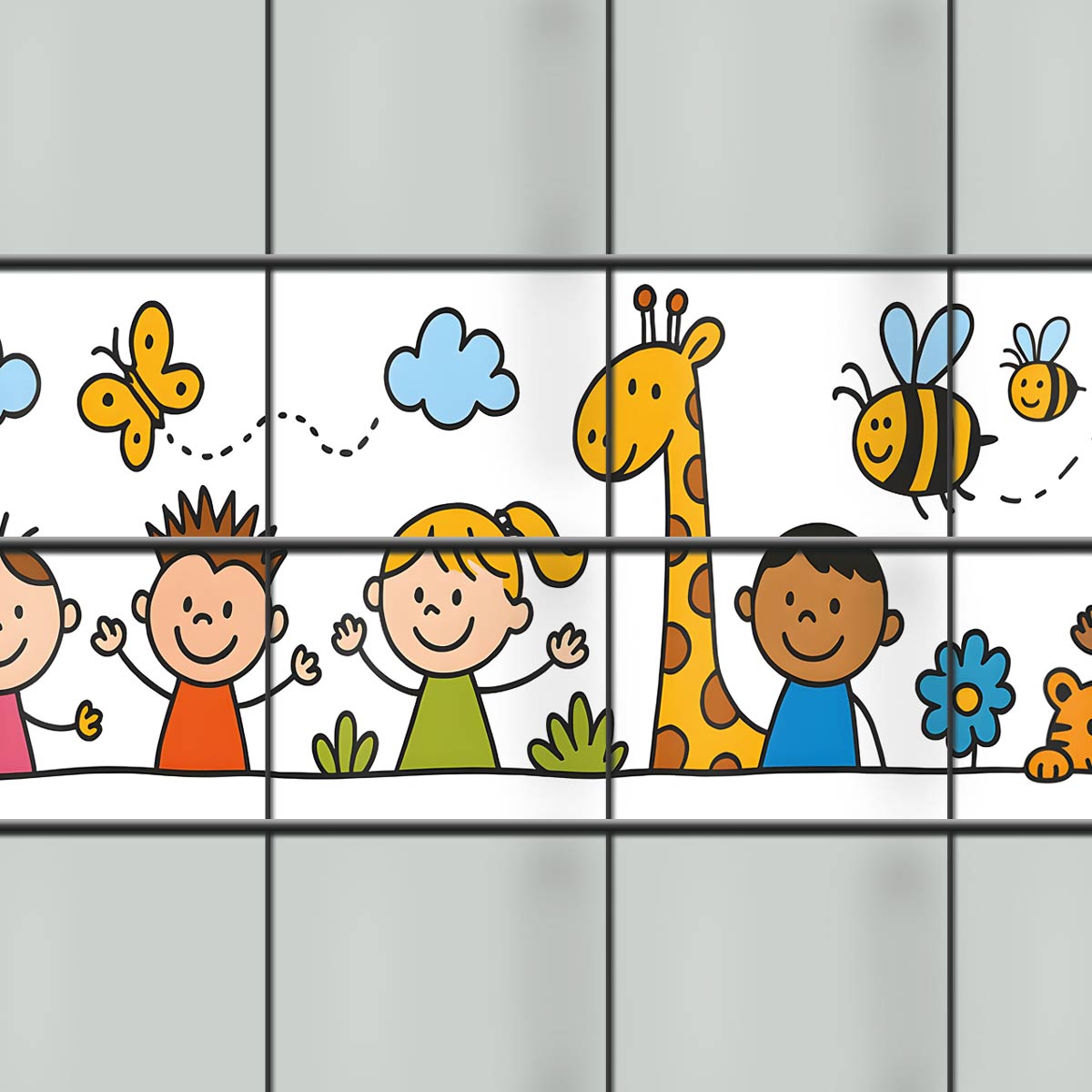 Sichtschutzstreifen Holiday Kids