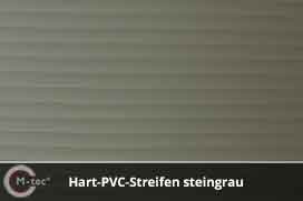Hart PVC Streifen Steingrau Hart PVC Streifen Steingrau