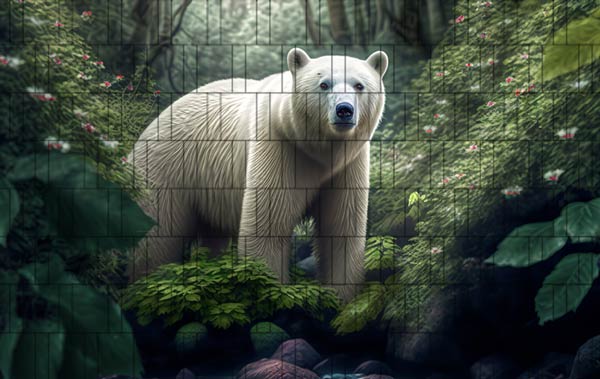 Eisbär - Tier Zaunposter