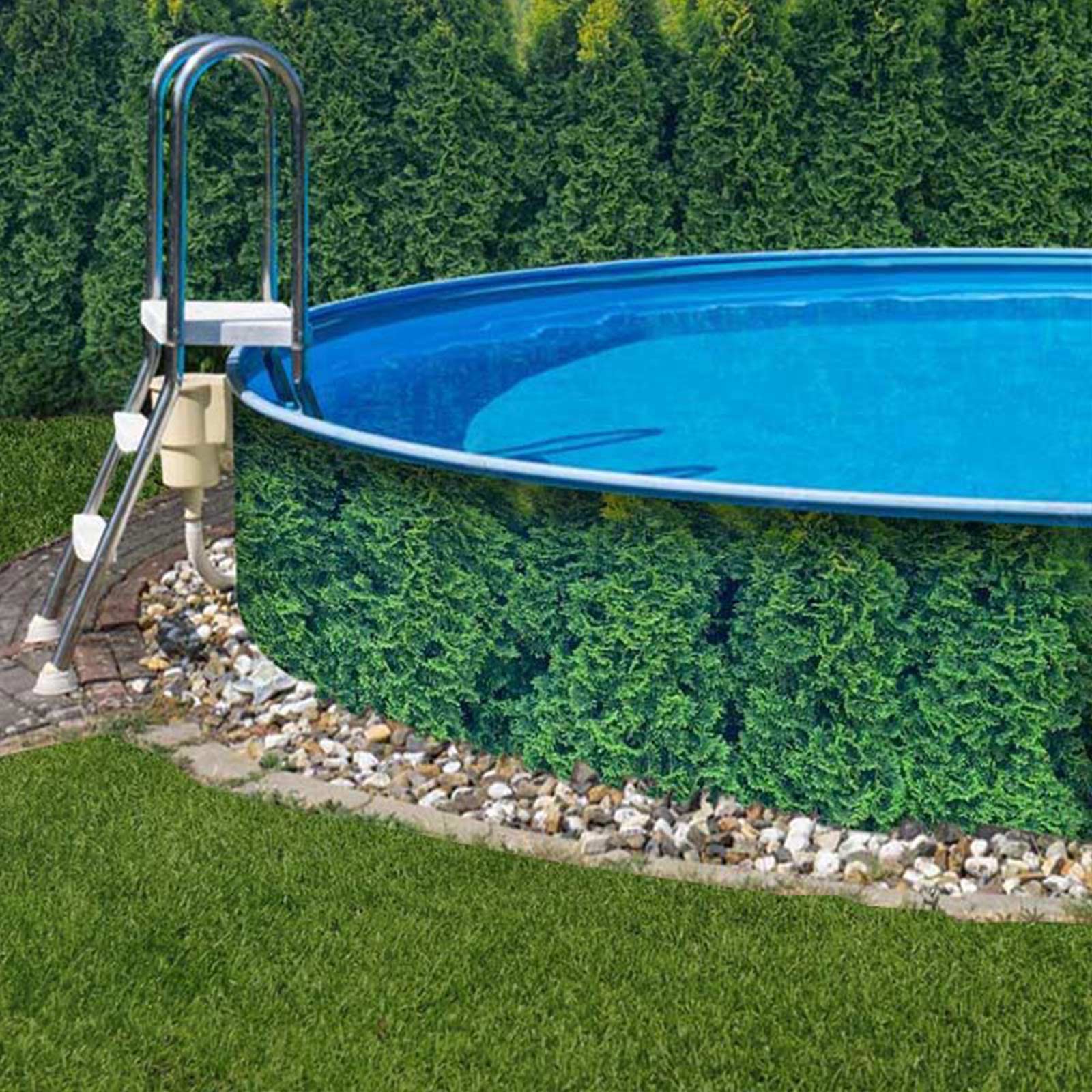 M-tec print® bedruckte Poolverkleidung Motiv "Thuja"