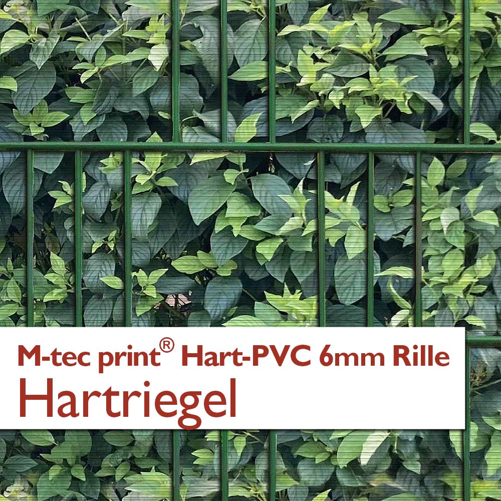 "M-tec print®" Hart-PVC 6mm Rille - Hartriegel