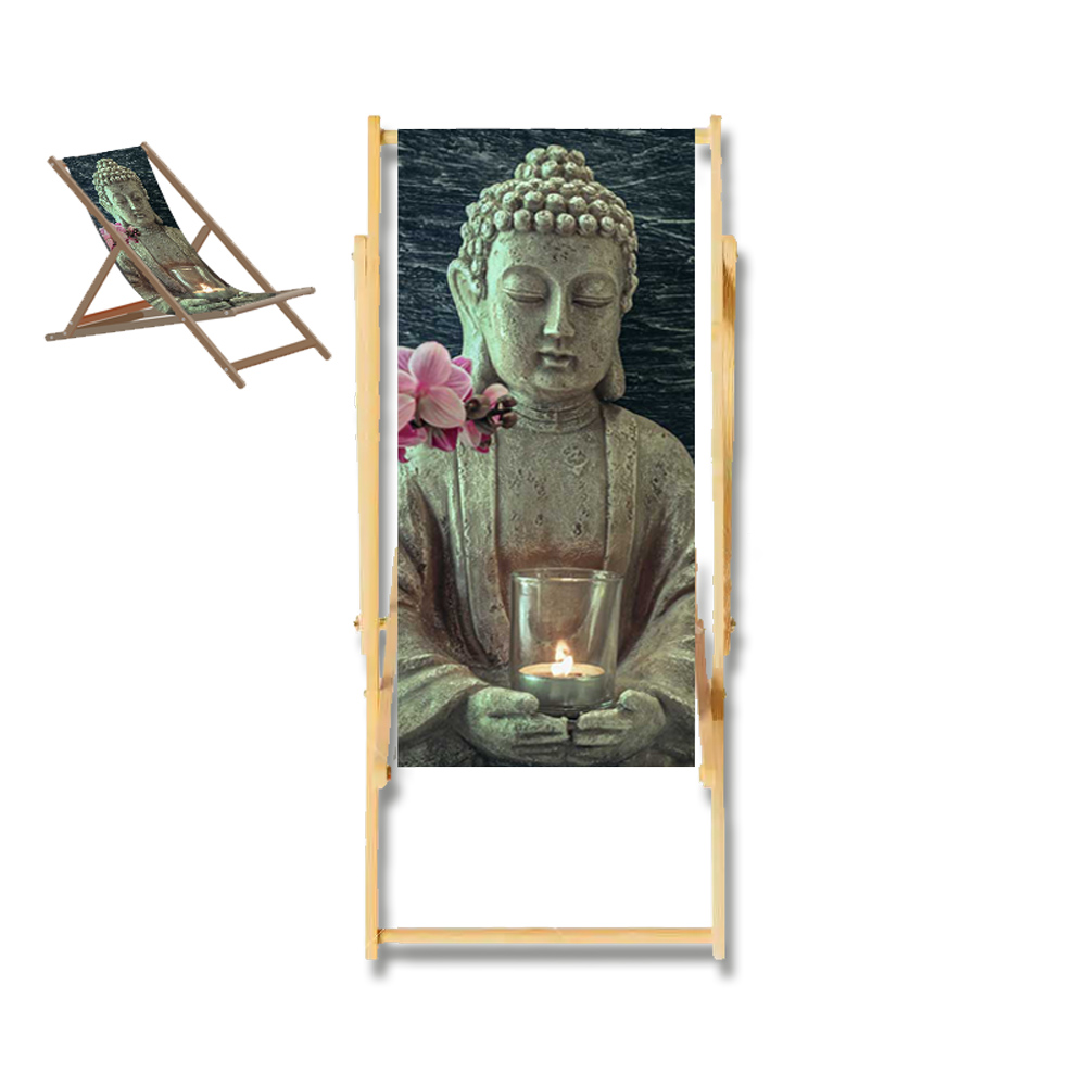 M-tec print® Liegestuhl - Buddha