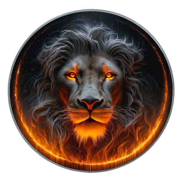 M-tec print® Bass Drum Fell - Wild Lion