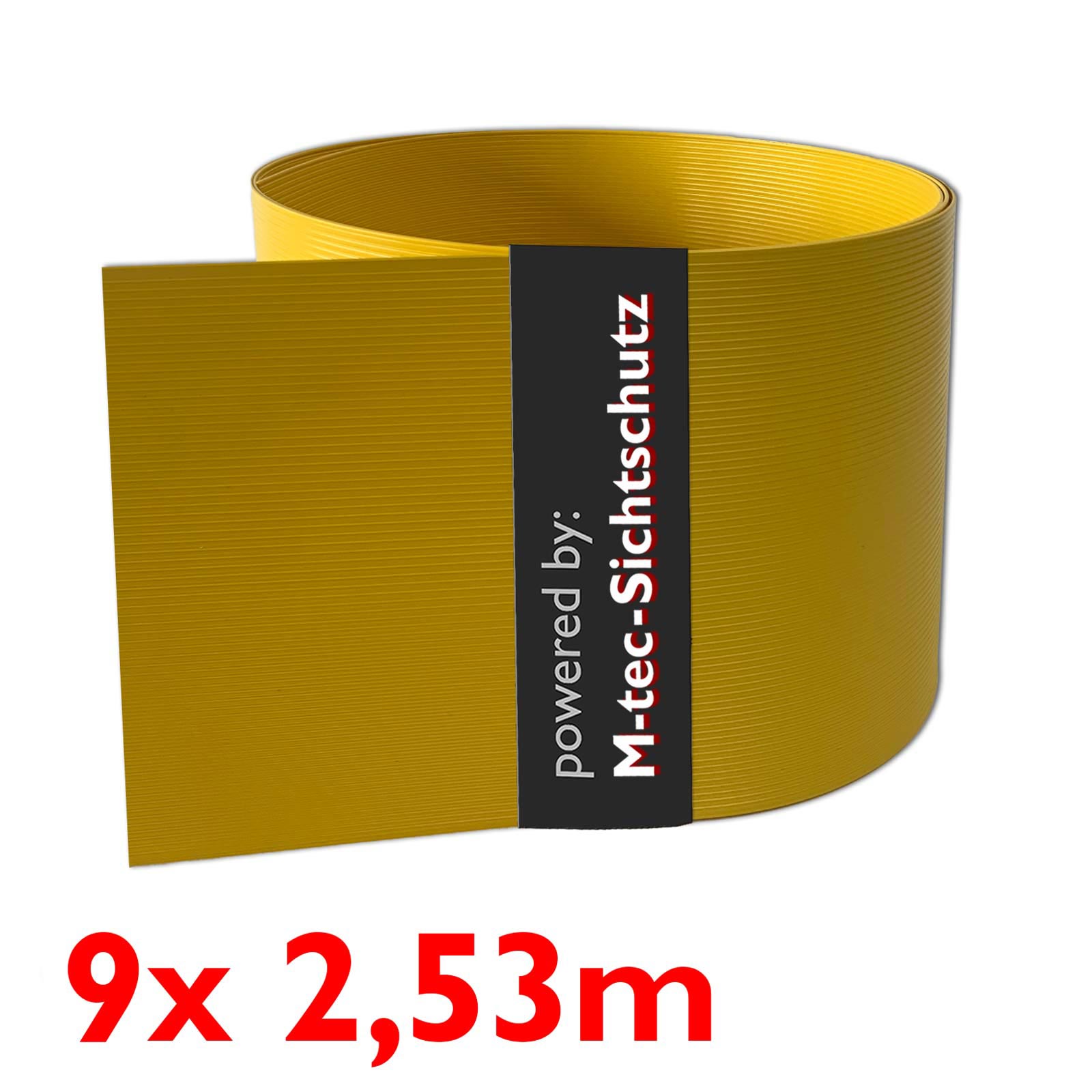 PP SichtschutzPremium | 9er Pack | Farbe gelb