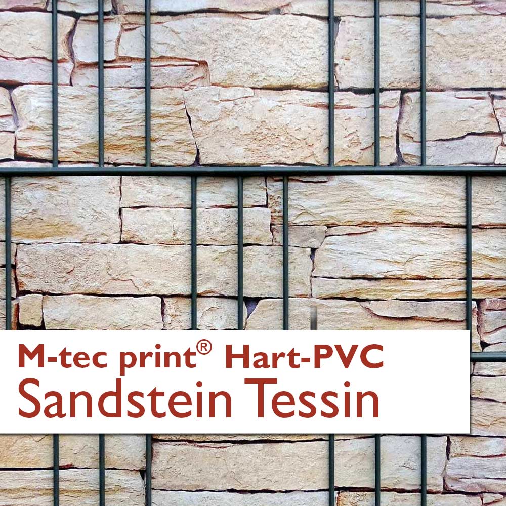 "M-tec print®" Hart-PVC - Motiv Sandstein Tessin