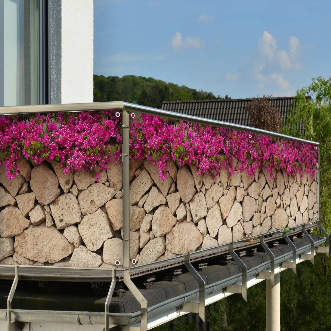 M-tec print® Balkonplane | Banner Drillingsblume M-tec print® Balkonplane | Banner Drillingsblume