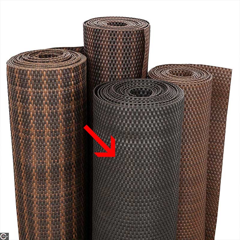 Braune Rattanmatten Pool -Verkleidung  in Wuschgrössen