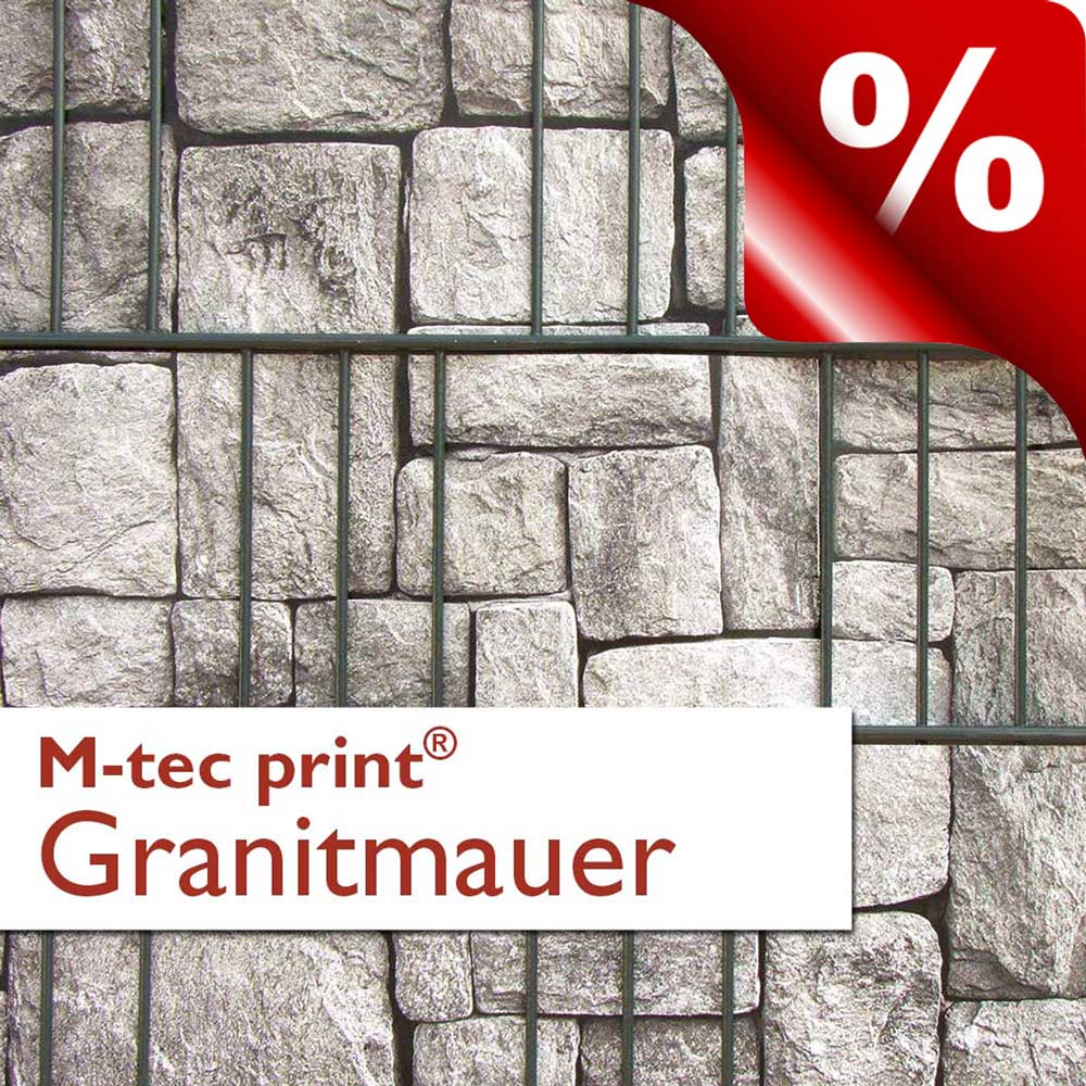 B-Ware Schnäppchen | M-tec print "Granitmauer" | 3er Pack Kopie