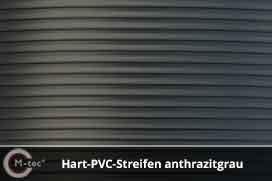 Hart PVC Streifen Anthrazit