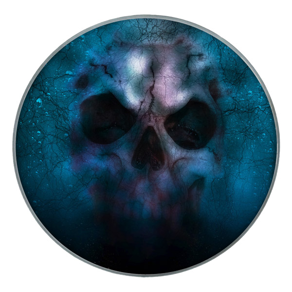  M-tec print® Bass Drum Fell - Mystic Skull