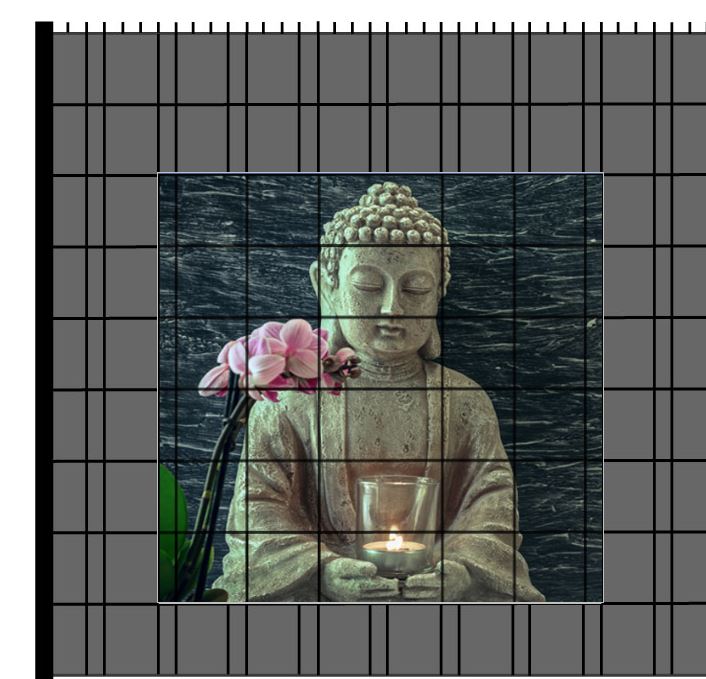 M-tec Zaunfenster | Buddha Motiv