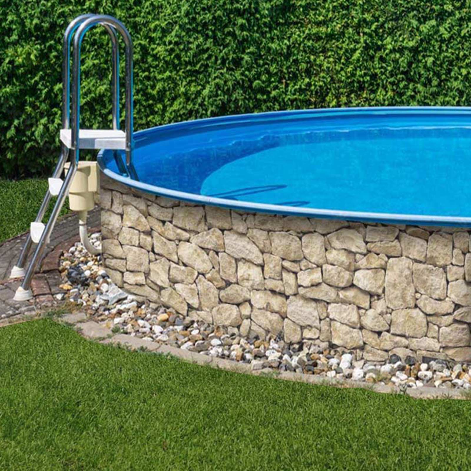 M-tec print® Poolverkleidung Druck "Sandstein Toscana"