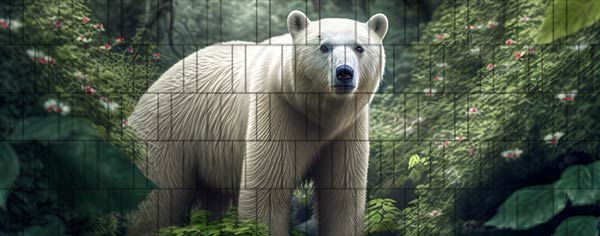 Eisbär - Tier Zaunposter