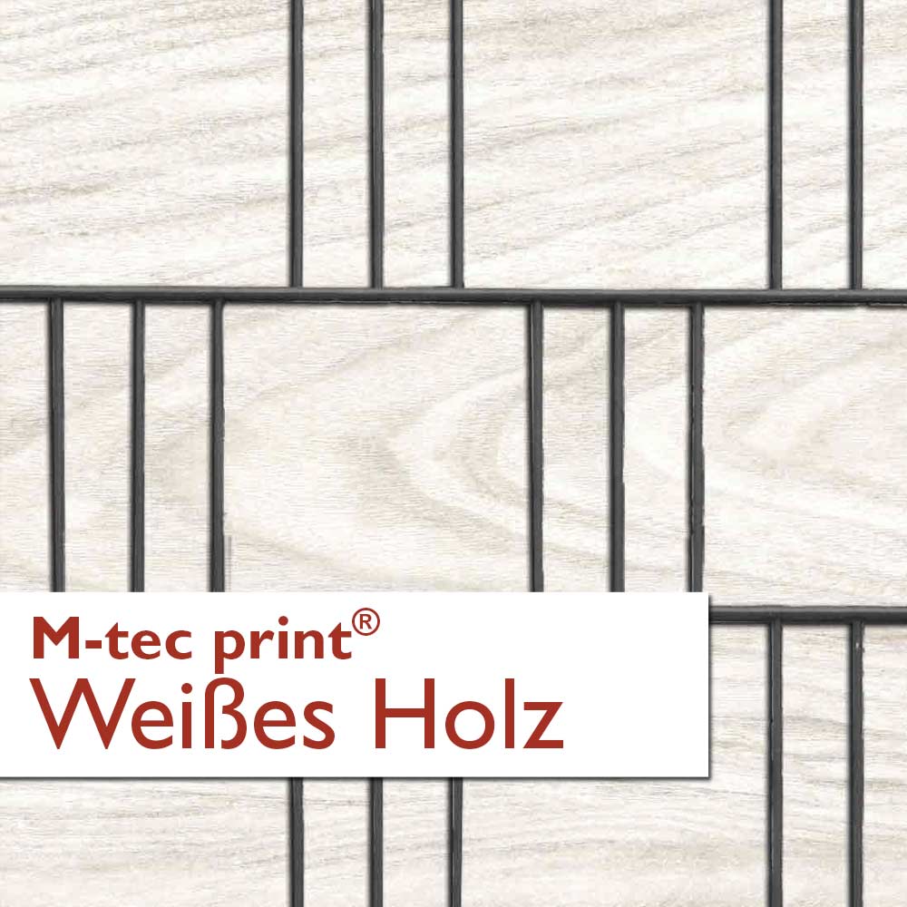 "M-tec print®" Weich-PVC - Weißes Holz