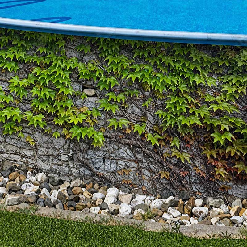 M-tec print® Bedruckte Qualitäts Poolfolie "Kletterwein"