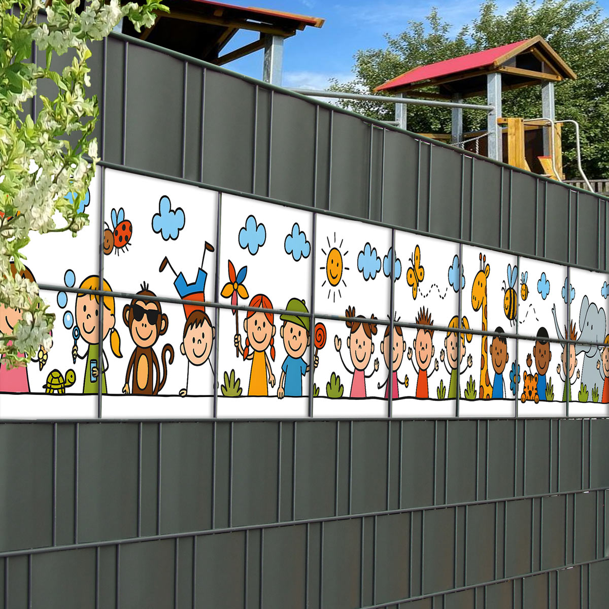 Sichtschutzstreifen Holiday Kids