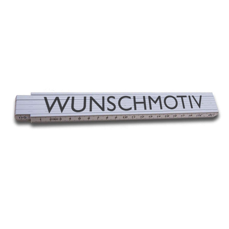 Zollstock mit Wunschmotiv