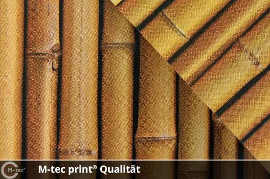 M-tec print Qualität Bambus