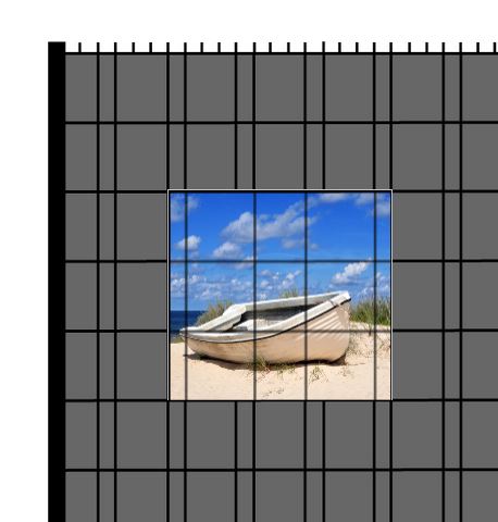 M-tec Zaunfenster | Motiv Strandboot