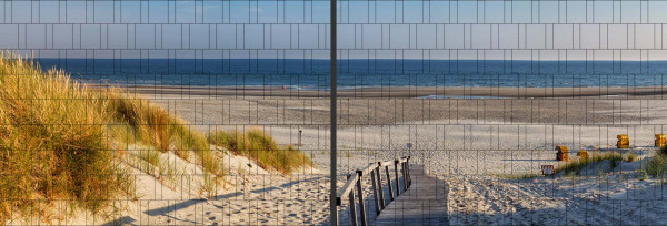 Strandweg XL - Küsten Panorama Zaunposter