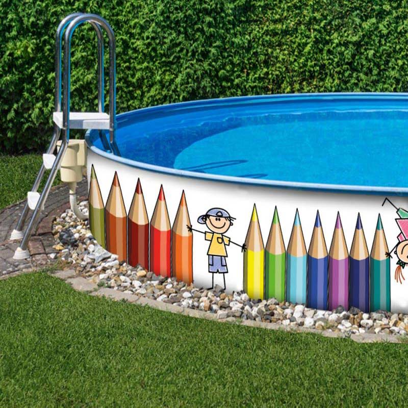 M-tec print® Kinder Motiv Poolverkleidung Banner "KITA"