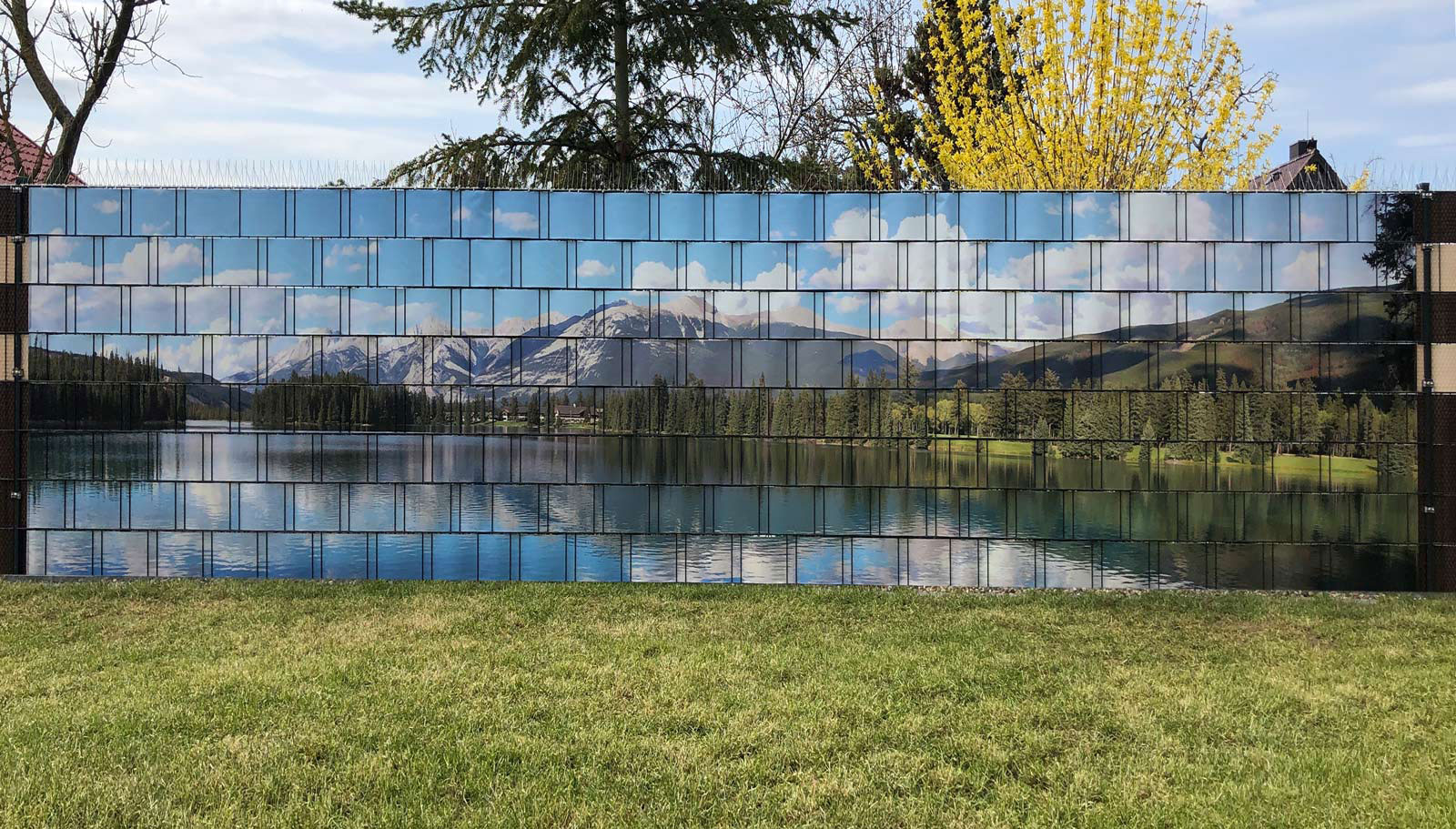 Bergsee  Zaunposter Panorama