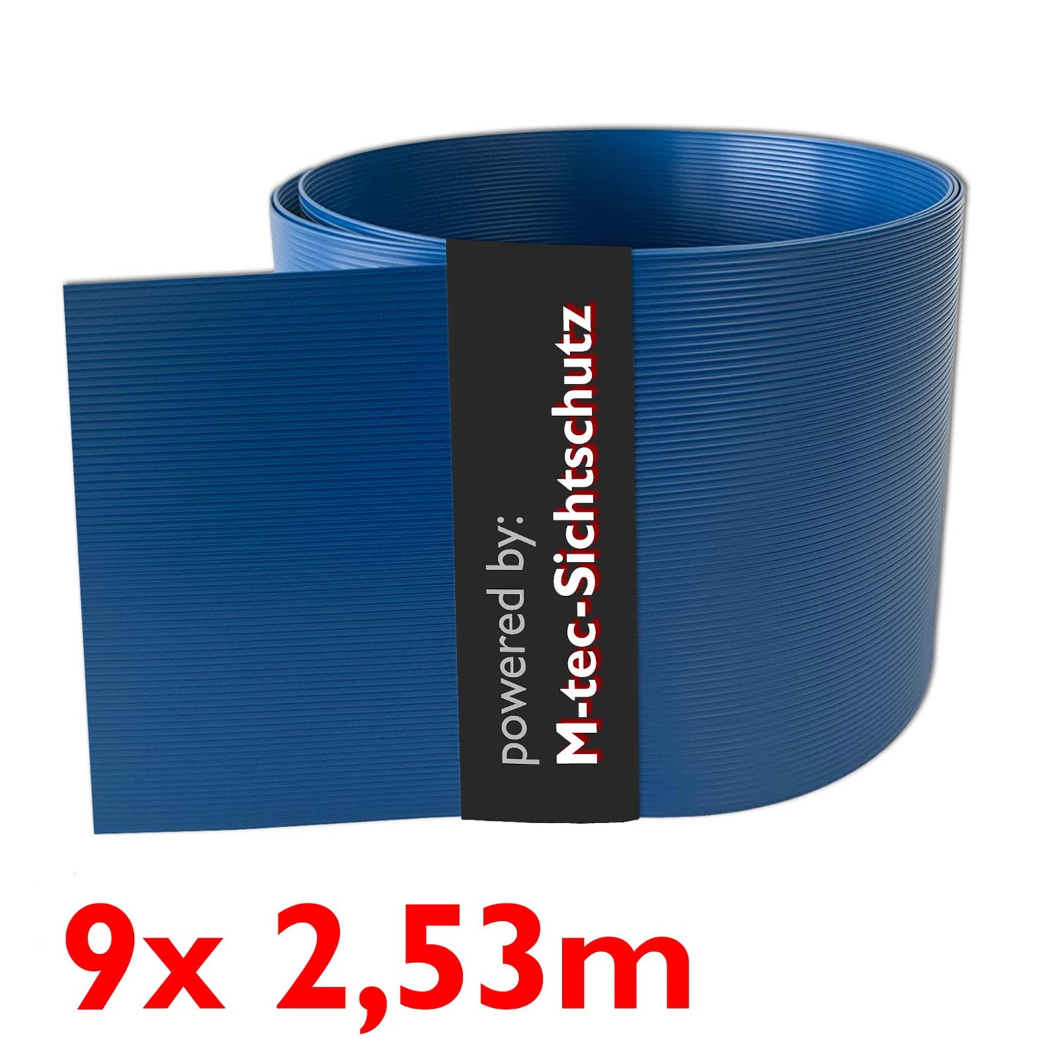 PP Sichtschutz Premium | 9er Pack | Farbe blau