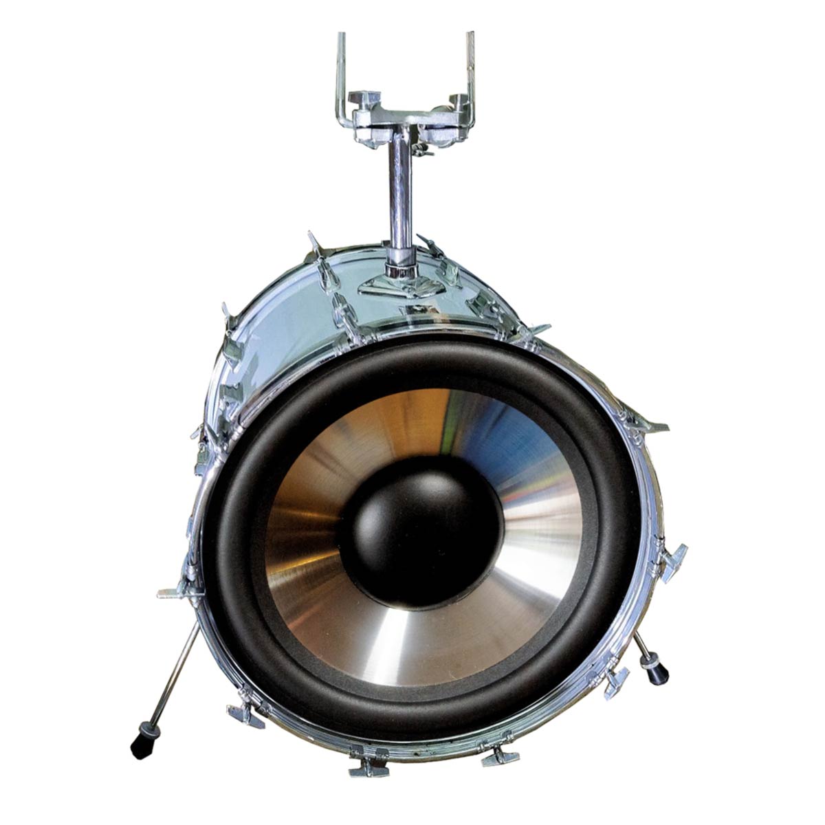 M-tec print® Bass Drum Fell - Motiv: Subwoofer | Lautsprecher