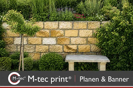 M-tec print® Planen Poster |  Grüner Wein