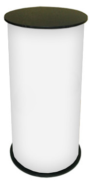 Messetheke, Stehtisch, rund 45 cm, ohne Banner-Display
