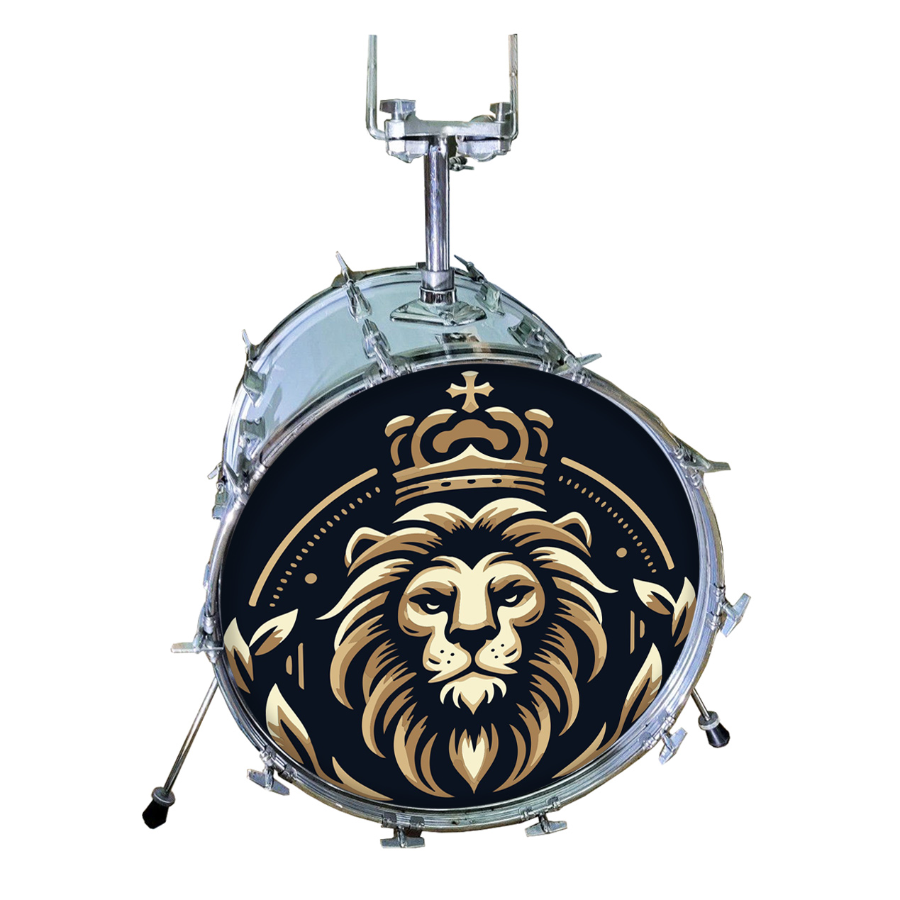 M-tec print® Bass Drum Fell - Motiv "Lion KIng"