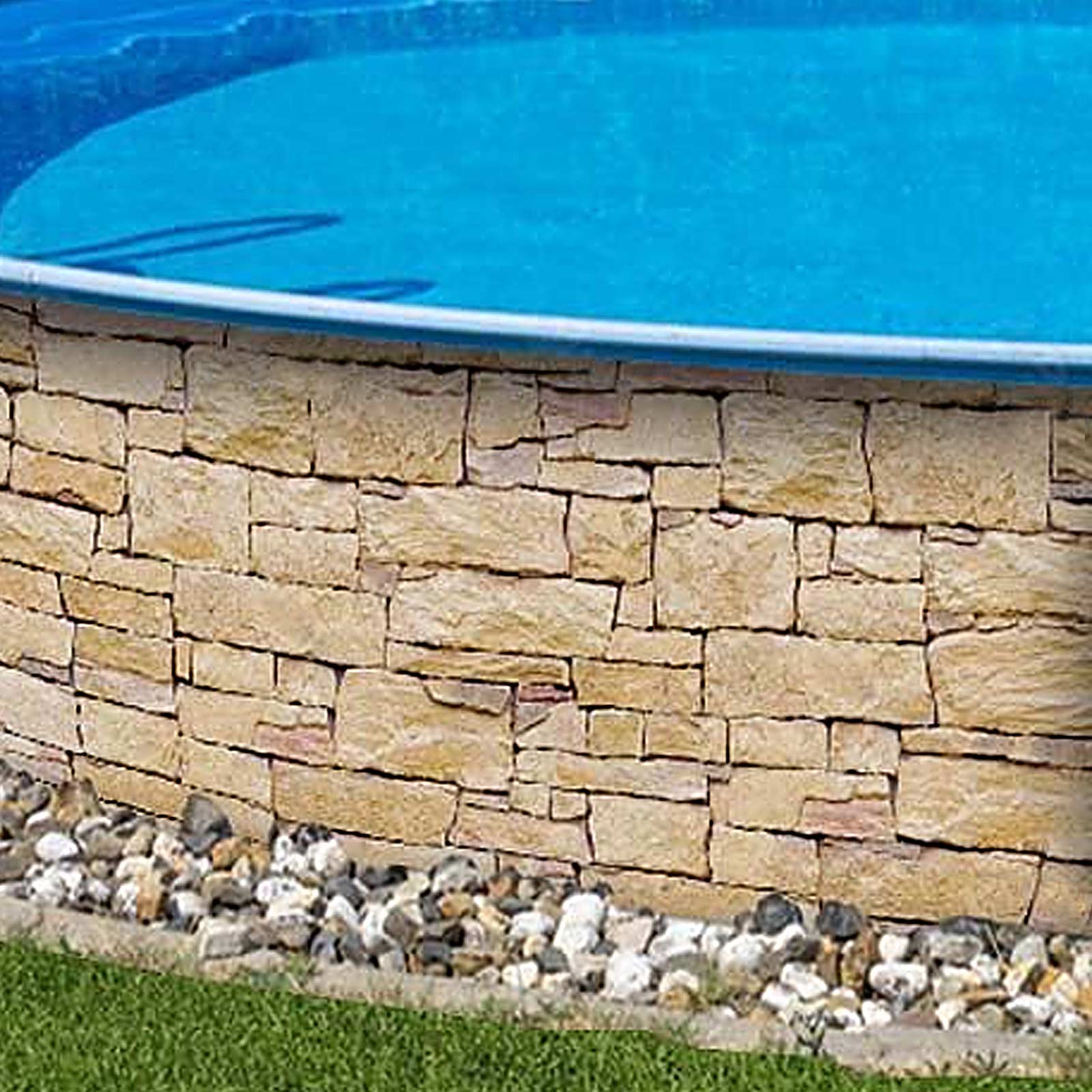 M-tec print® Poolverkleidung Sandstein Tessin