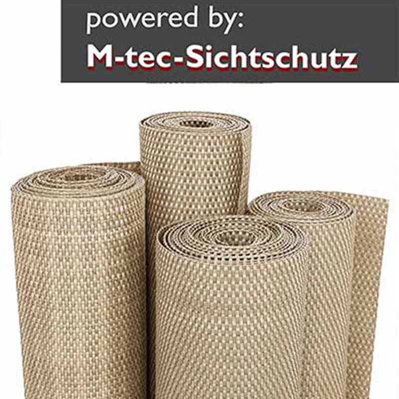 Rattan Pool Verkleidungen Creme-Beige auf Wunschmaß 