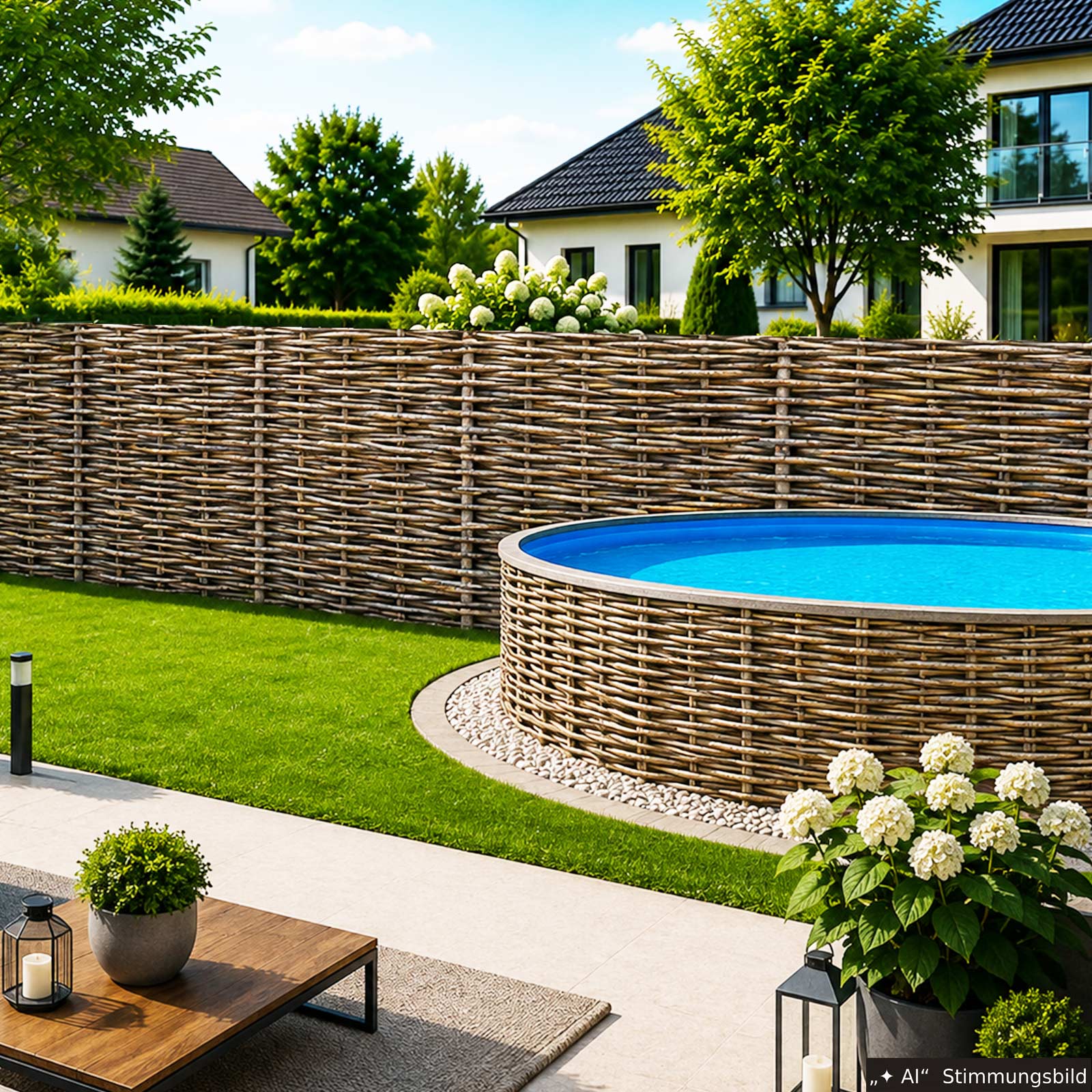 M-tec print® Planen Poster |  Weidengeflecht