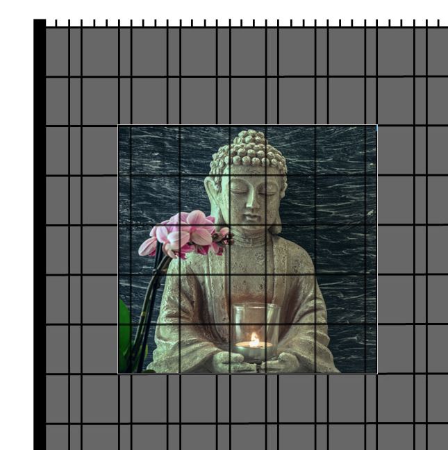 M-tec Zaunfenster | Buddha Motiv