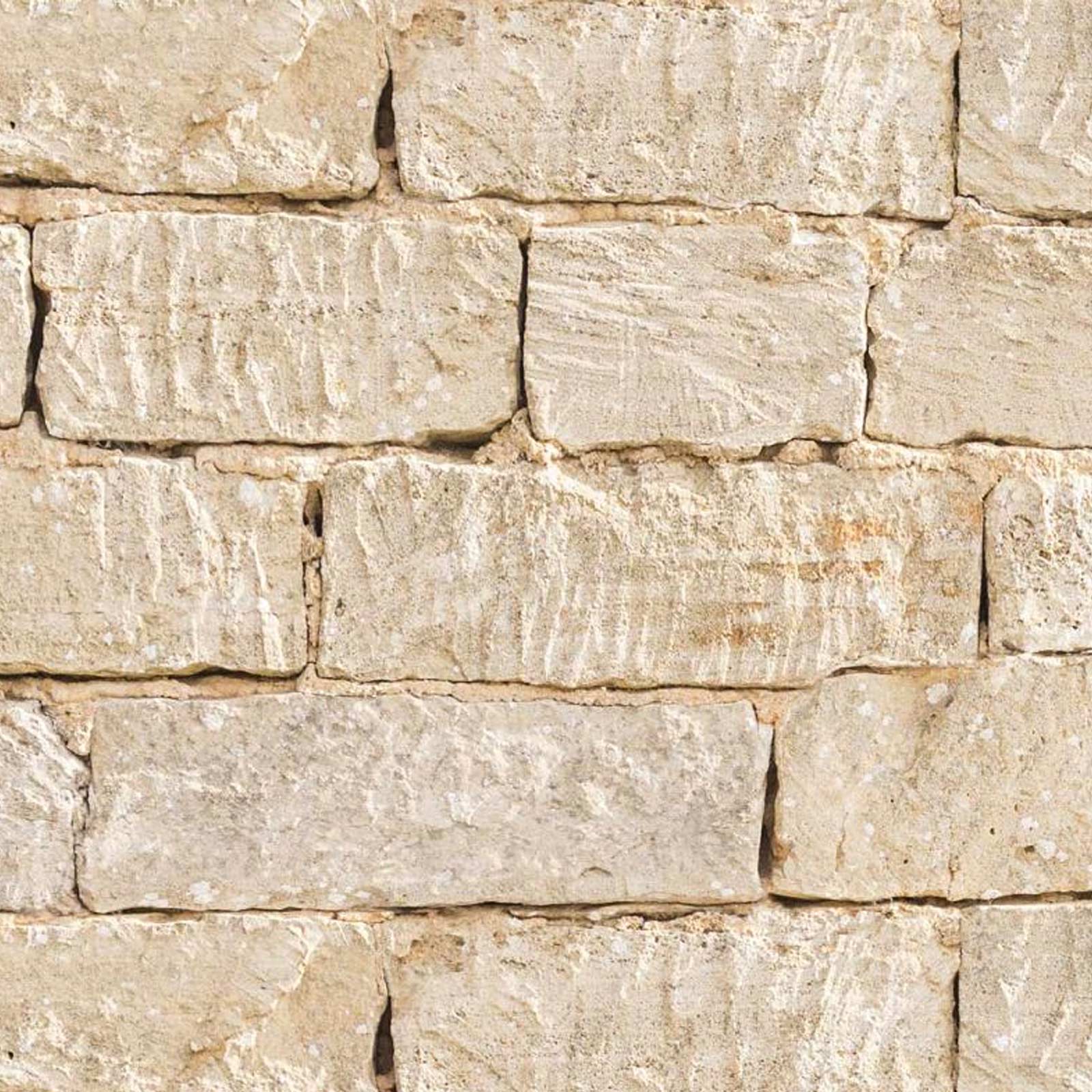 M-tec print® Qualitaet Poolumrandung "Sandsteinmauer"