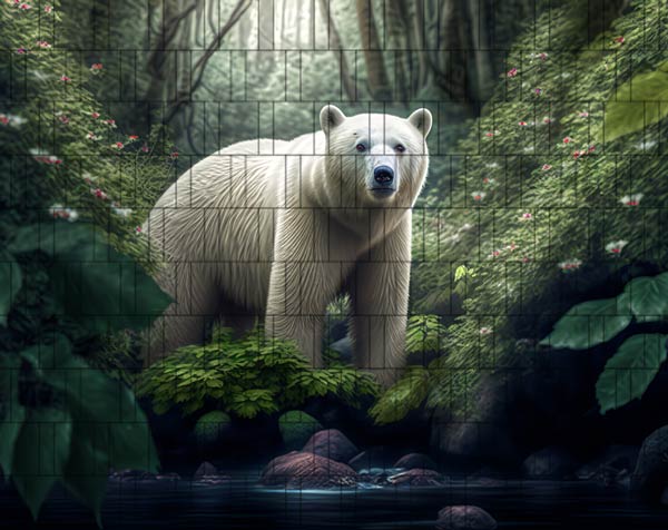 Eisbär - Tier Zaunposter
