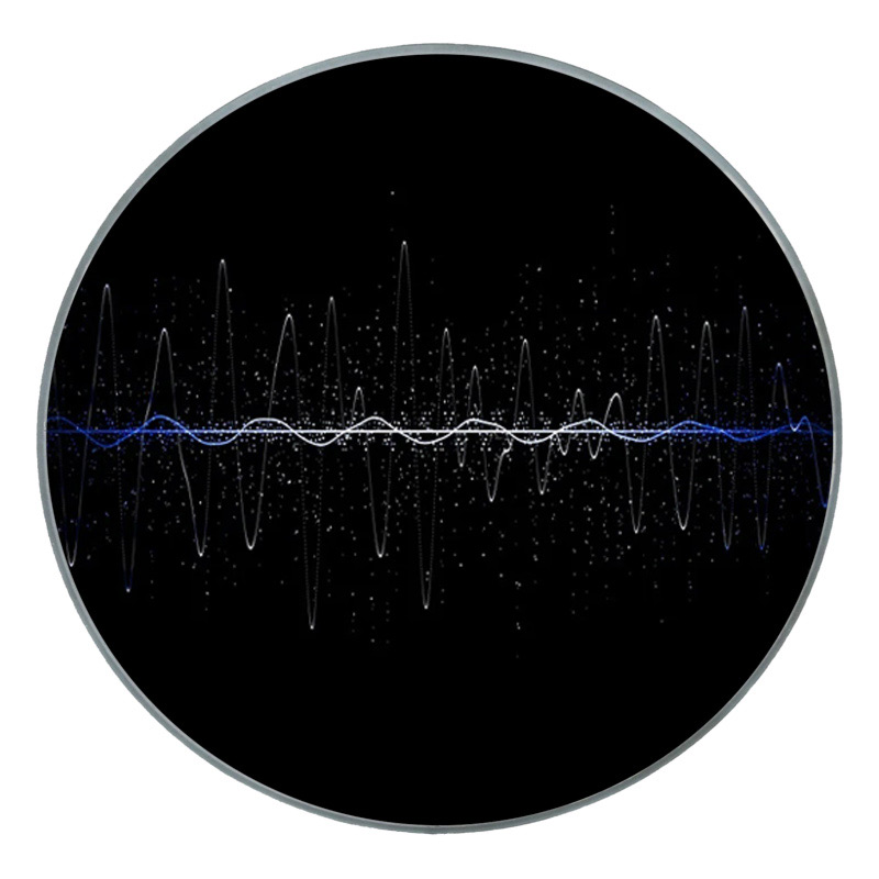 M-tec print® Bass Drum Fell - Soundwaves