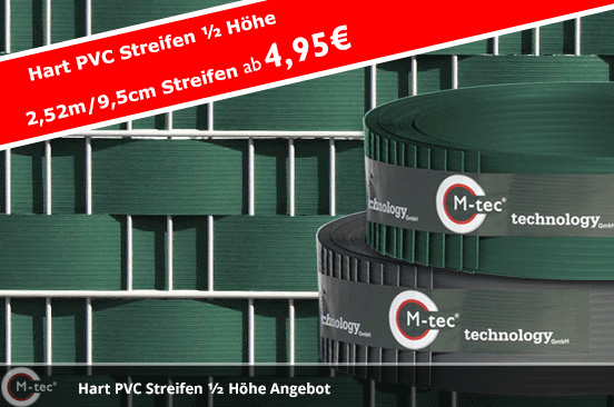 Angebot Hart PVC Streifen halbe Höhe