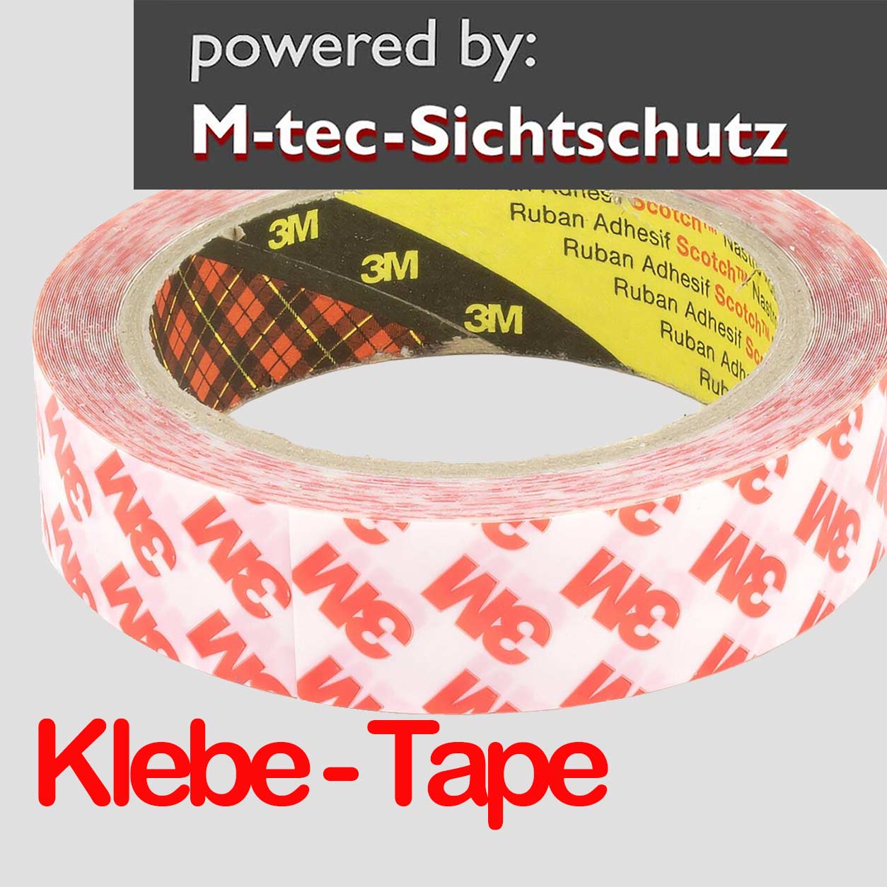  1a Rolle doppelseitiges Klebeband transparent 25mm