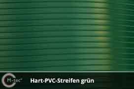 Hart PVC Streifen Grün