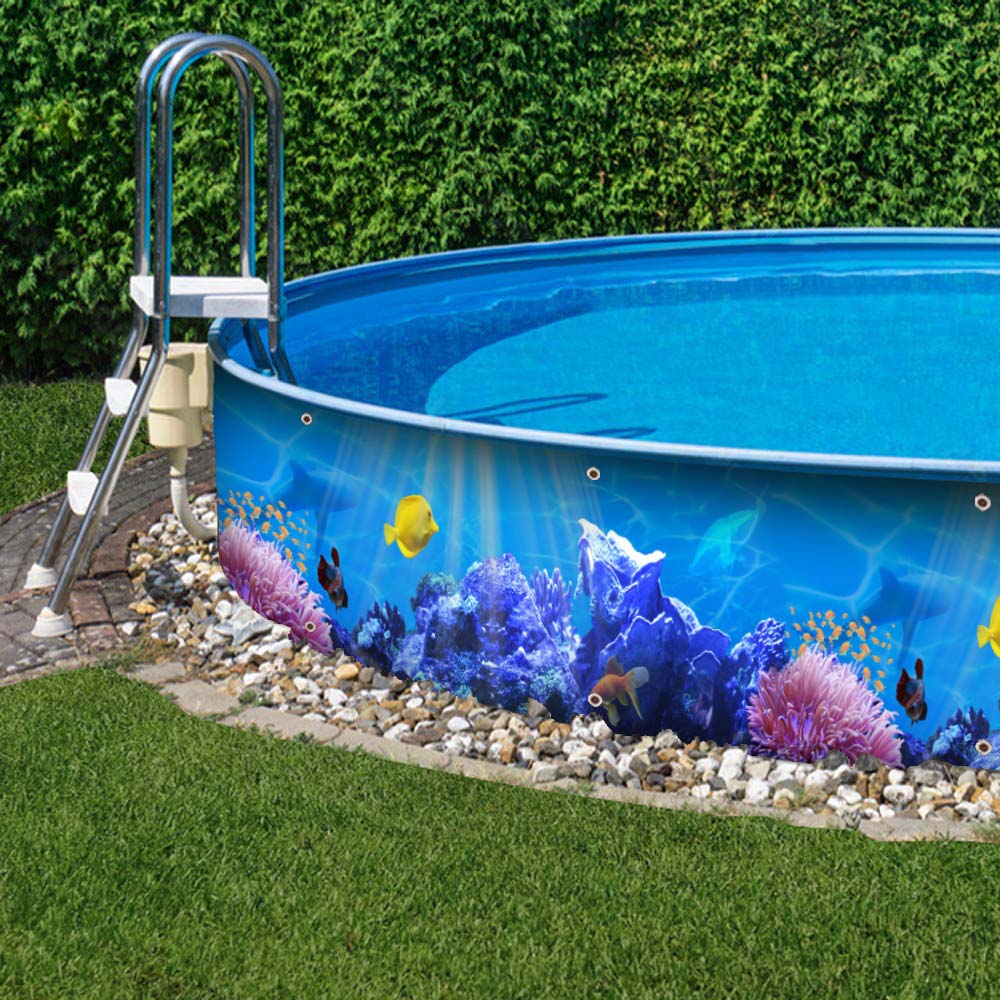 M-tec print® Poolverkleidung Aqua World