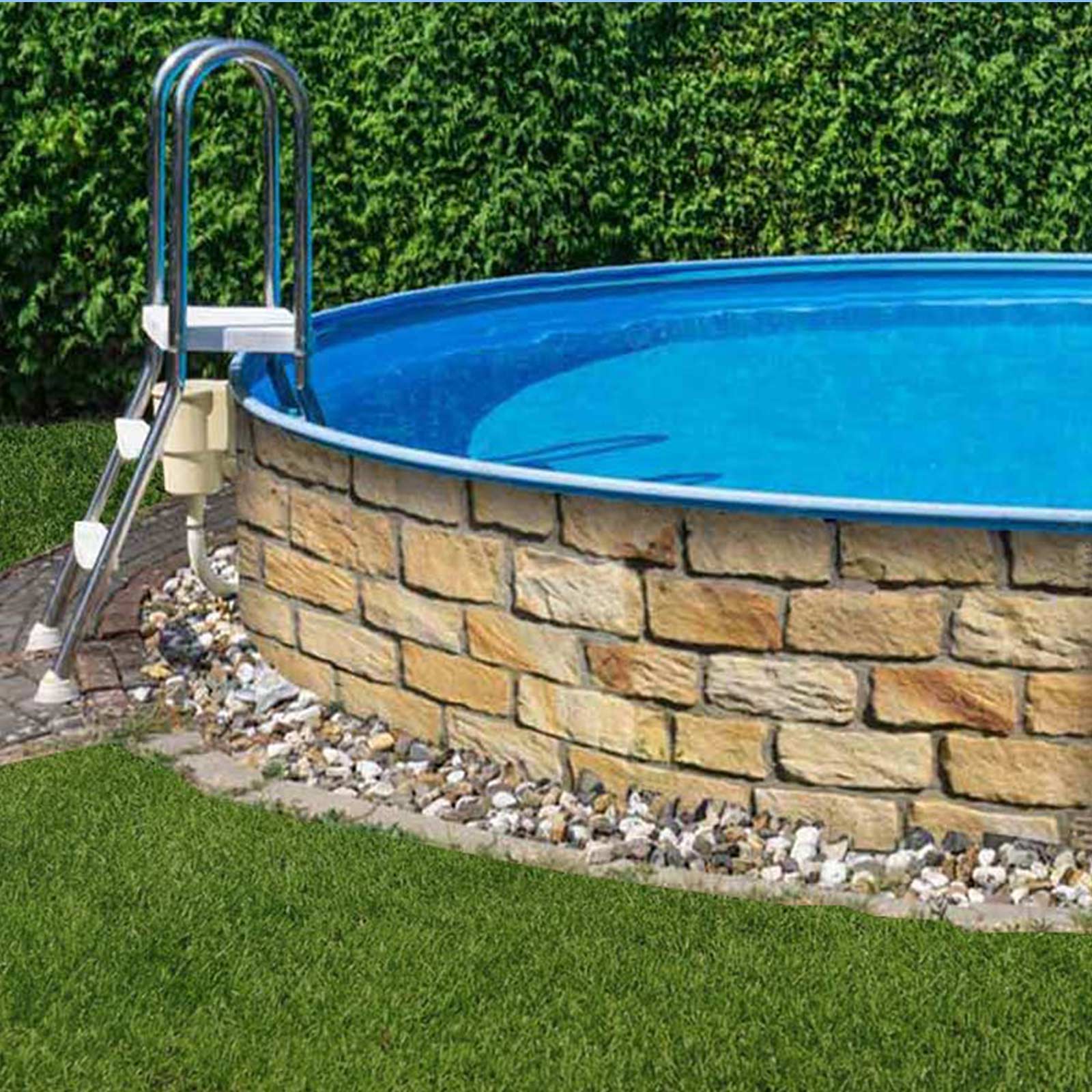 M-tec print® Qualitäts Poolverkleidung Natursandstein