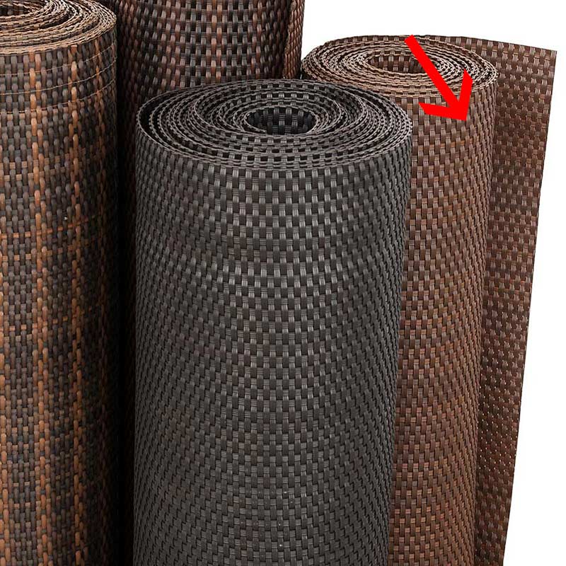 Schokobraune Rattan Pool Verkleidungen nach Wunsch Maß 