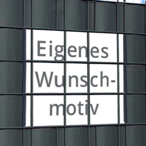 Zaunfenster mit eigenem Wunschmotiv