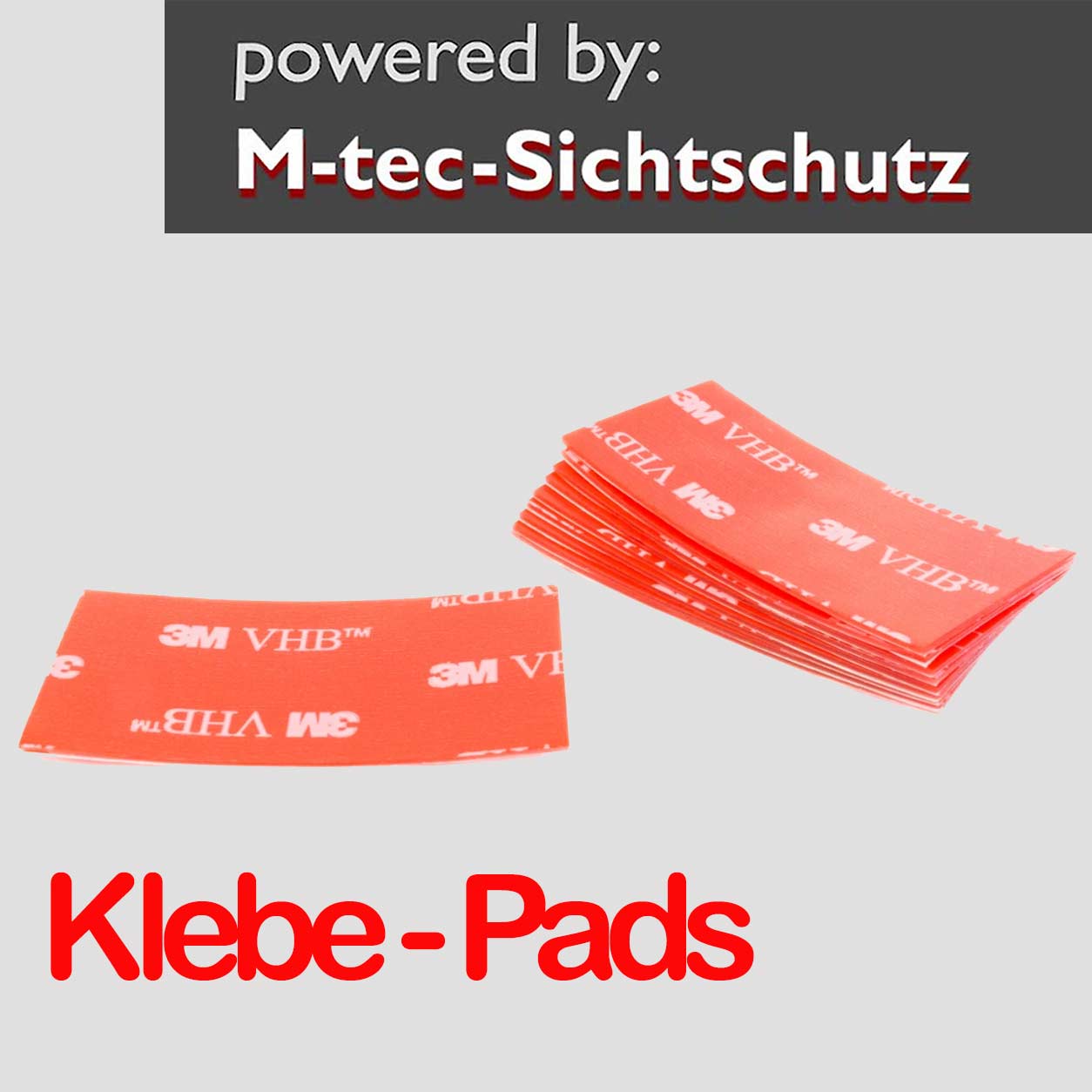 10 hochtransparent doppelseitig 50mm x 25mm Klebepads