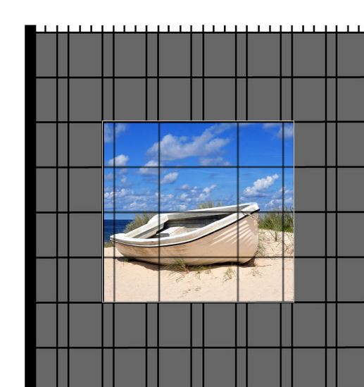 M-tec Zaunfenster | Motiv Strandboot